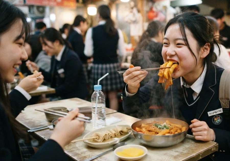 한국여고생들.. 떡볶이 밀거래 현장 - 이미지 4