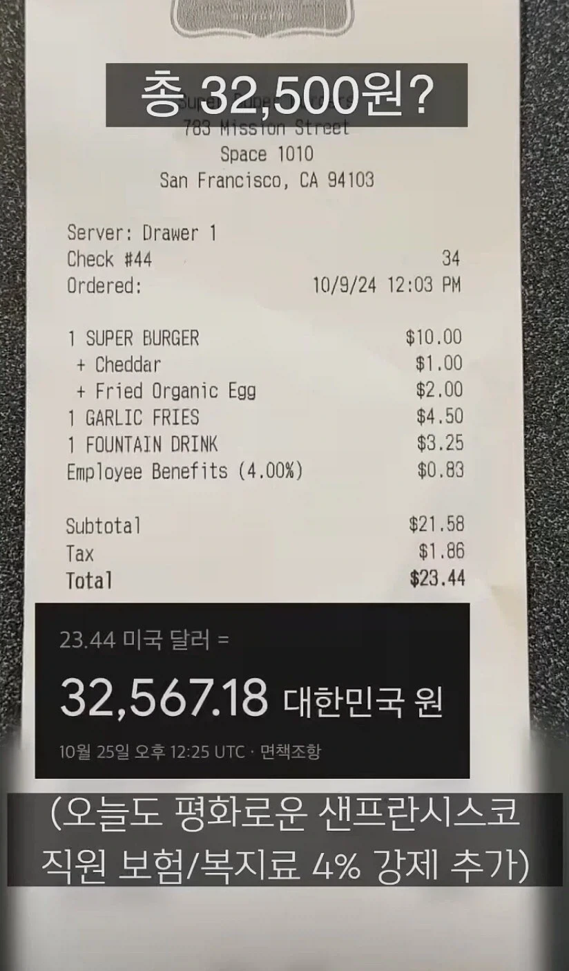 미국에서 외식할때 팁 안 내면 내야하는거.jpg - 이미지 2