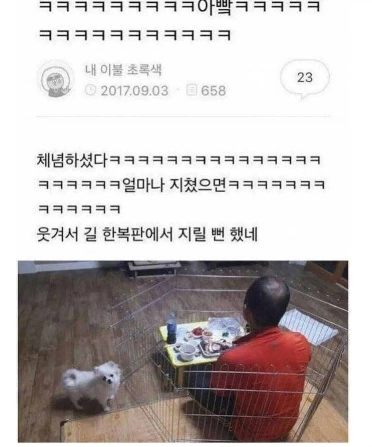 지쳐서 체념한 아버지