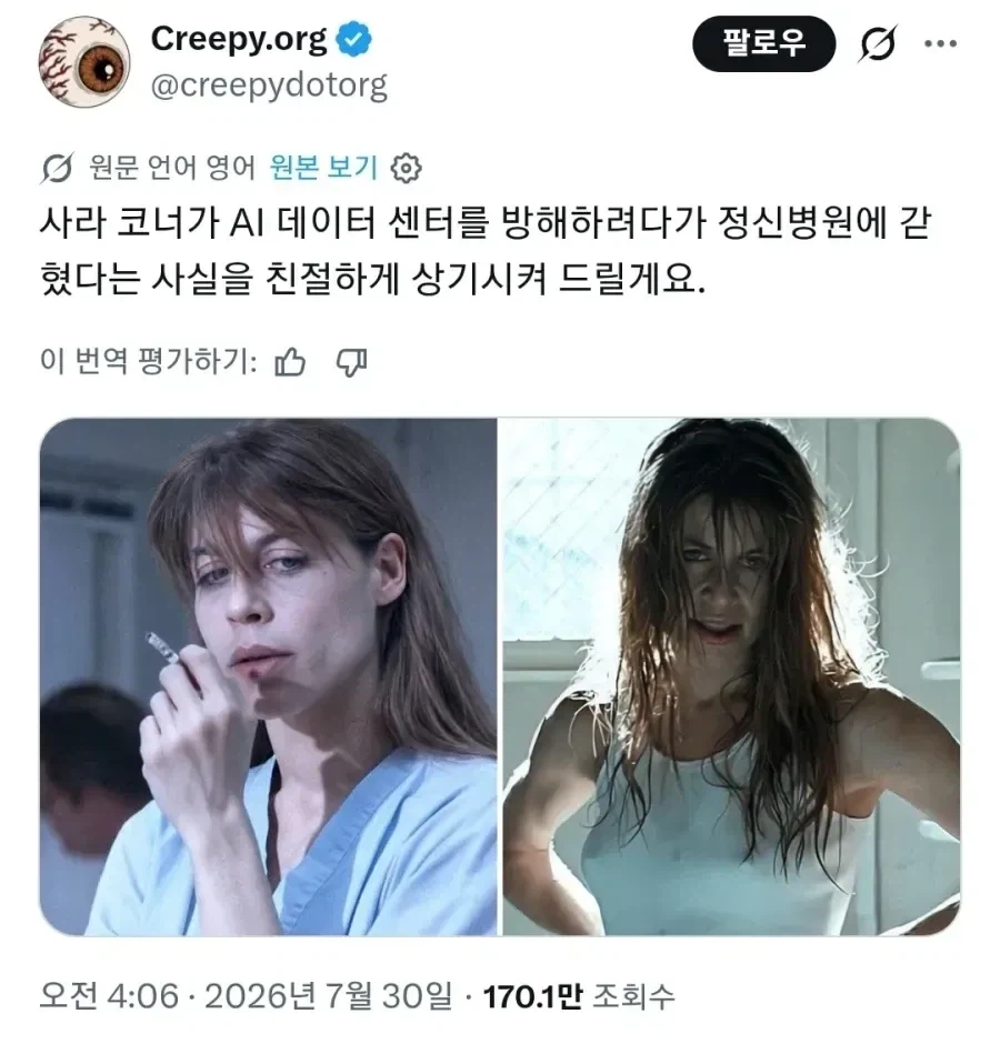 "AI 데이터센터를 반대하다 정신병원에 갇힌 여자"