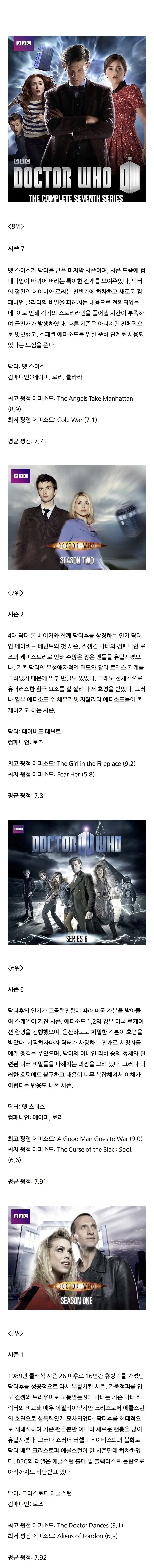역대 닥터후 시리즈 순위.jpg - 이미지 4