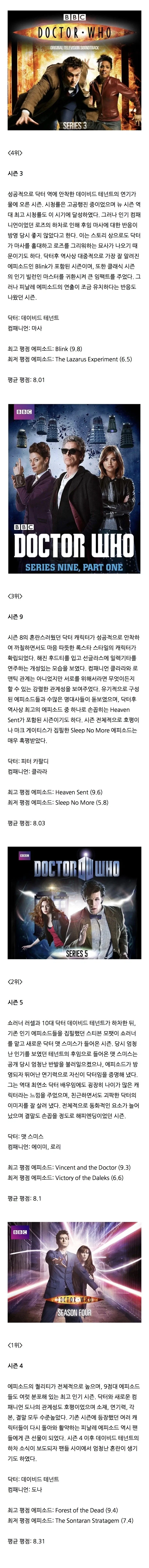 역대 닥터후 시리즈 순위.jpg - 이미지 5