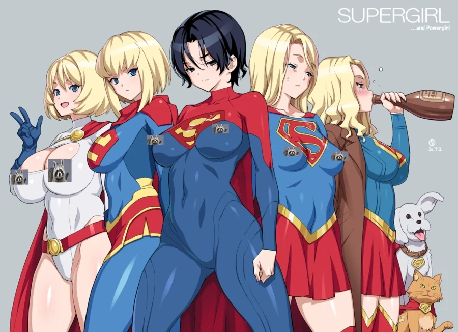 꼴리는 슈퍼걸들.pixiv