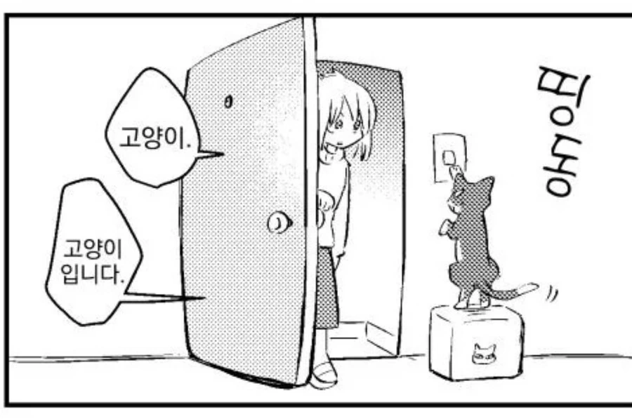 고양이가 만지는 만화