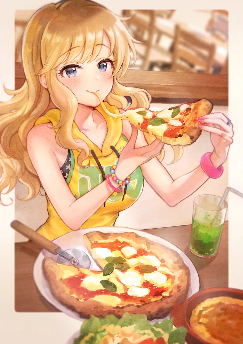 @) 피자 먹는 유이.manga