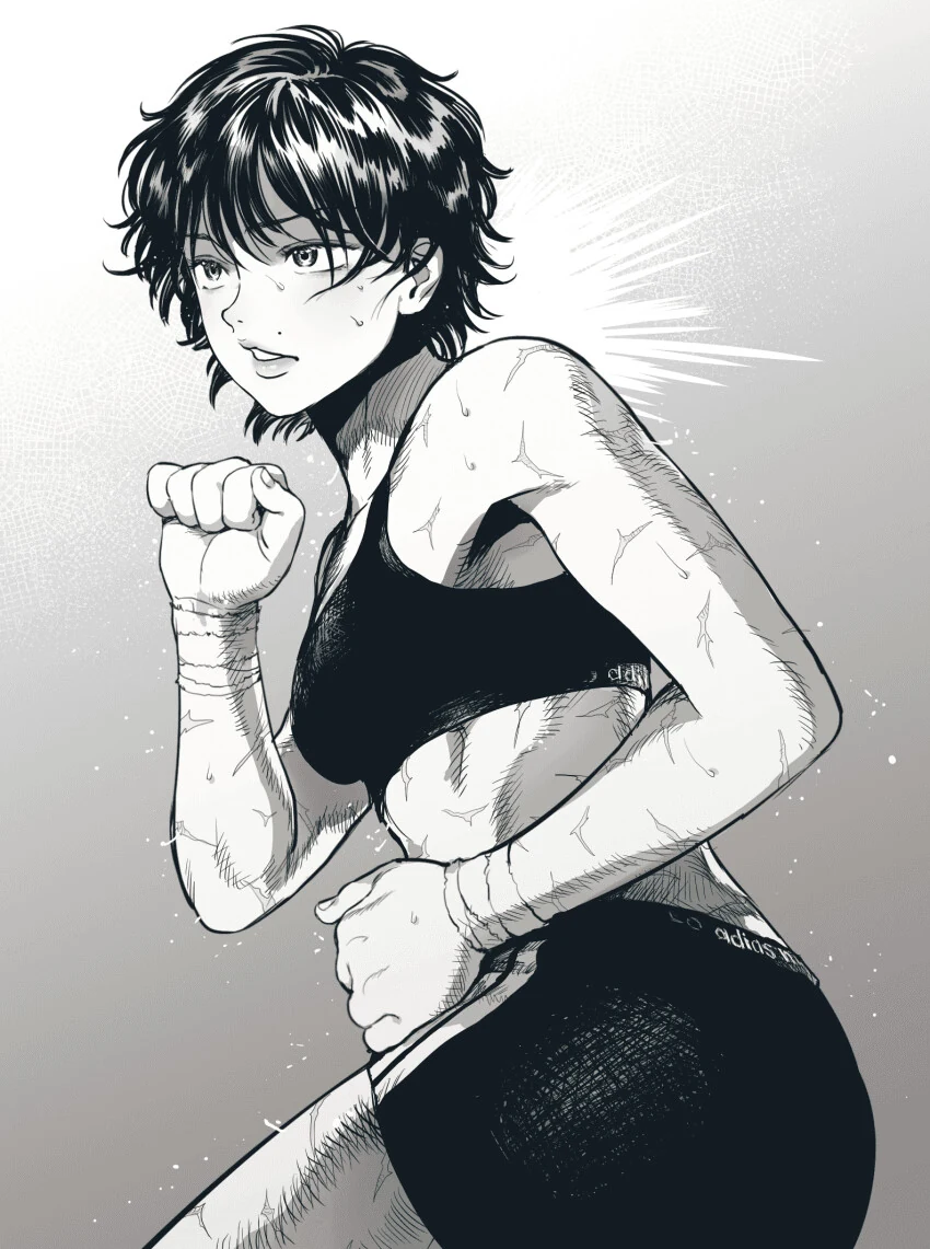 강한 여자 한마 바키.manga