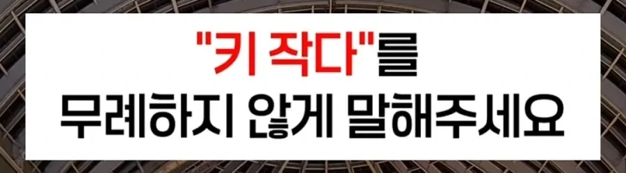 "너 키 작다"를 무례하지 않게 말하는 법.jpg