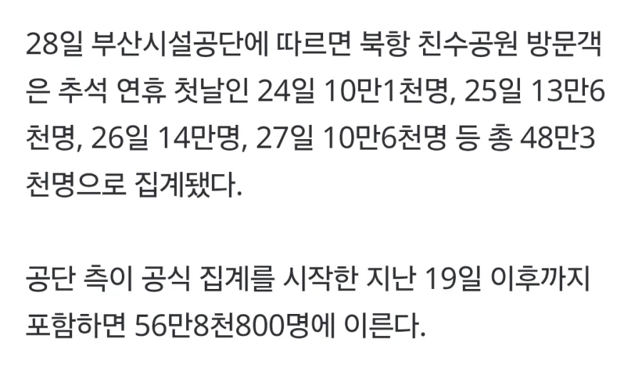 추석 연휴 동안 48만명이 다녀간 부산상어공원.jpg - 이미지 2