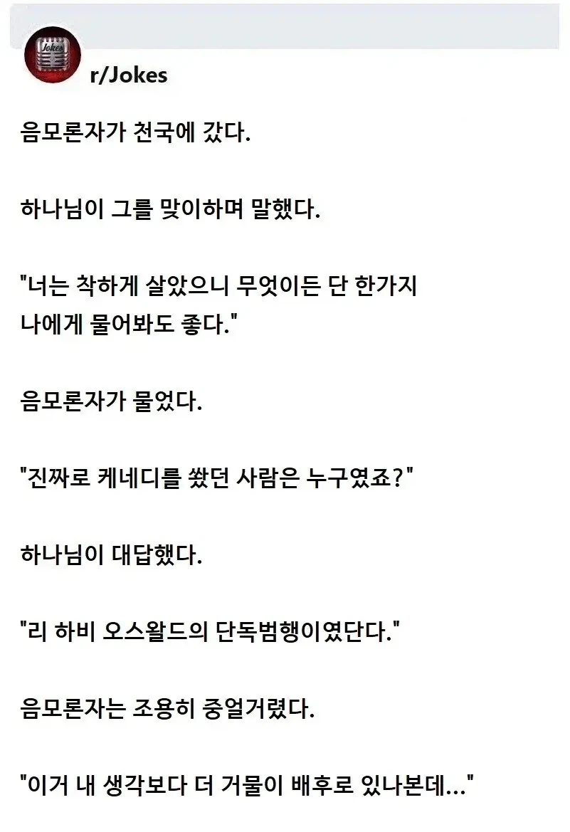 음모론자 유머