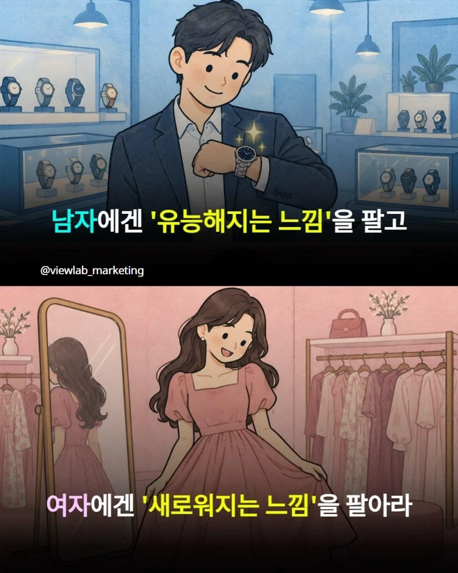 남자 마케팅 vs 여자 마케팅