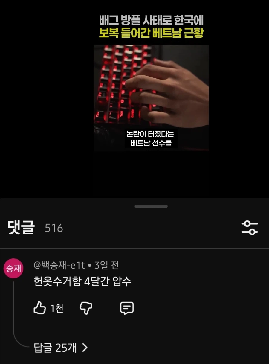 배그방플) 댓글 너무 심하다