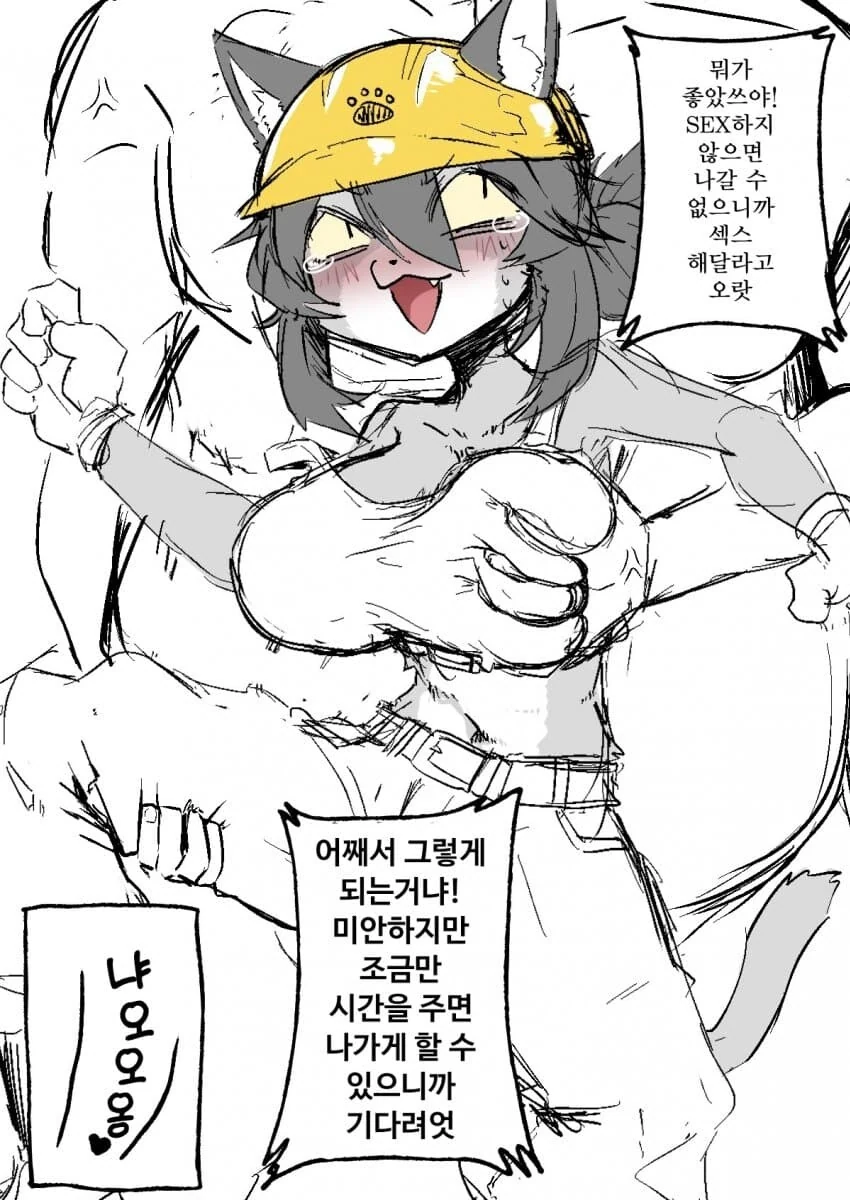 좋소 고양이랑 ♥못방 갇히는 만화 - 이미지 5