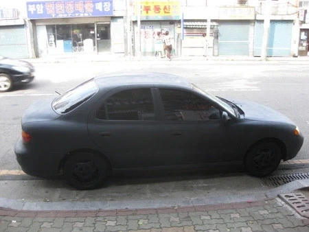 자동차 무광 블랙