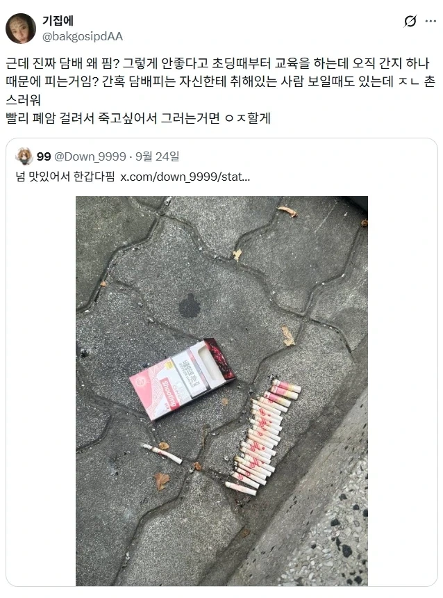 담배를 피는 이유