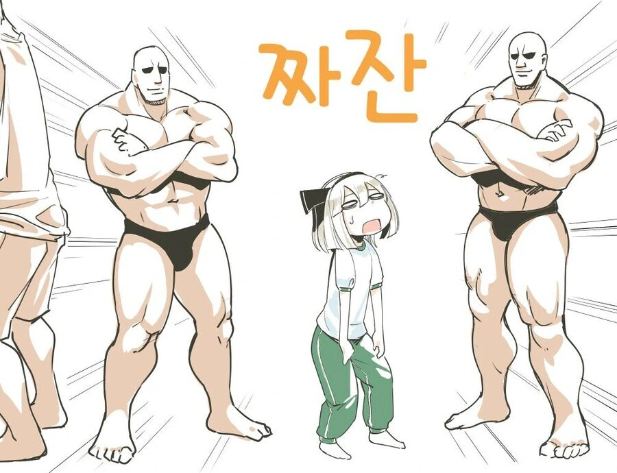 건장한 남성들과 격렬하게 하는 여자 만화.manhwa - 이미지 3