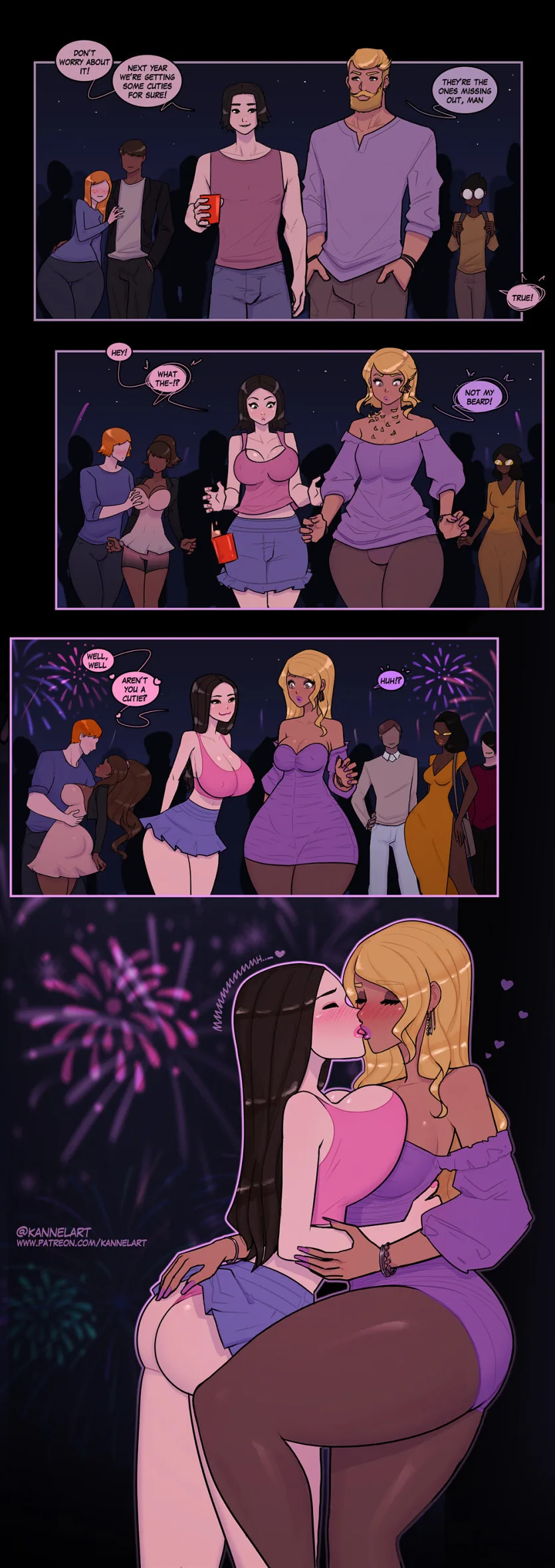 신년 축제에 모두가 TS당하는 만화