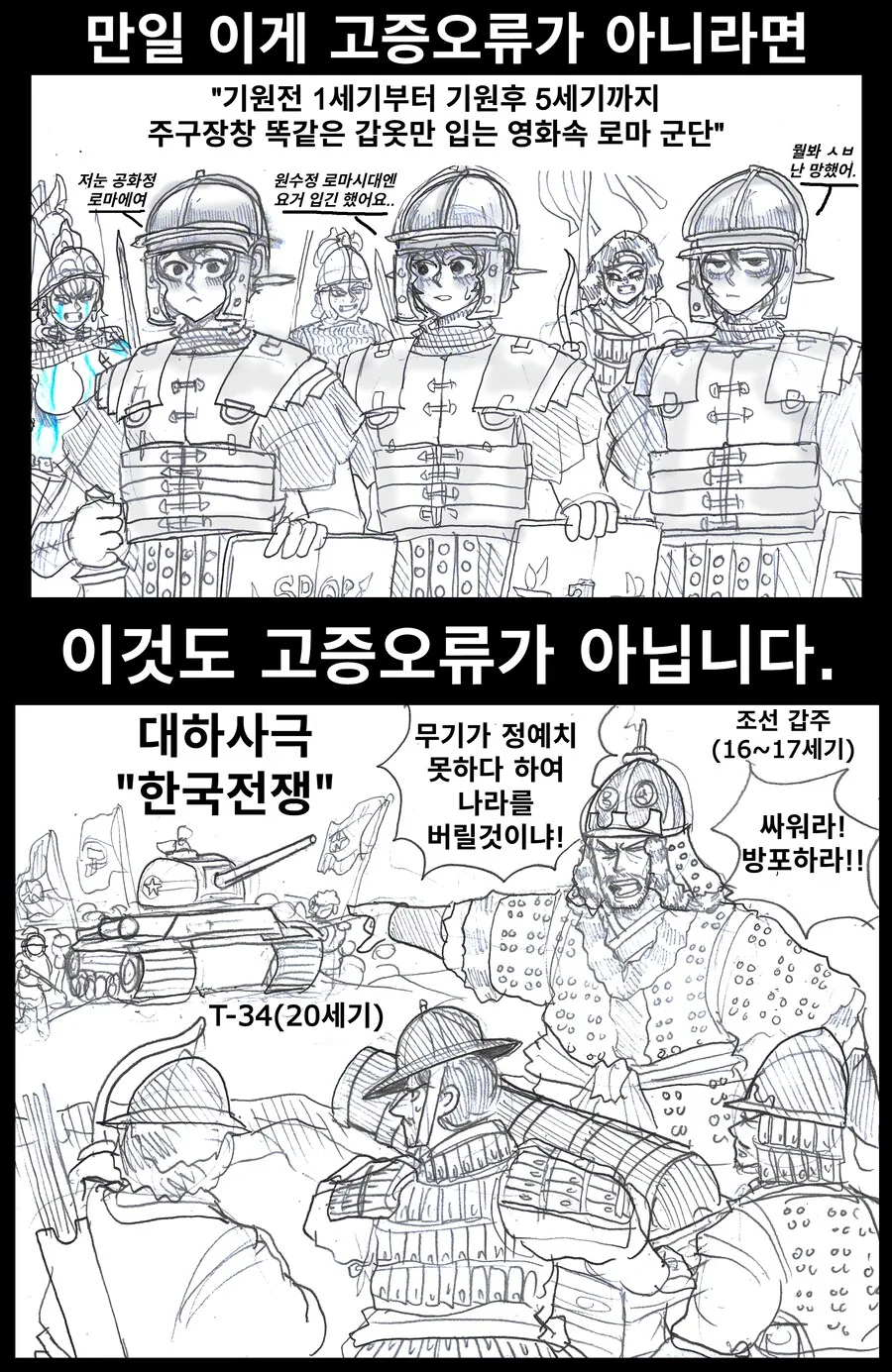 로마시대 영화 속 갑옷이 고증오류인 이유.manhwa