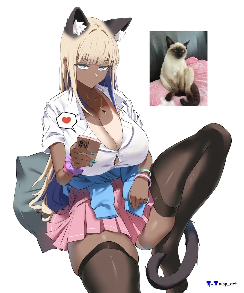 샴고양이 = 태국 흑갸루