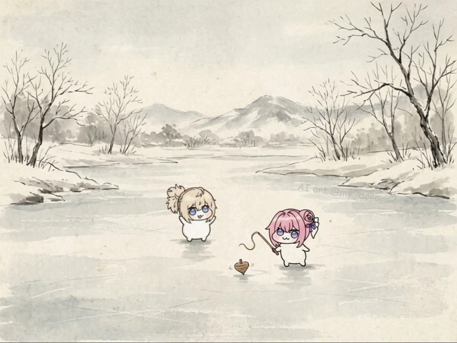 팽이 돌리기 고수 도로롱