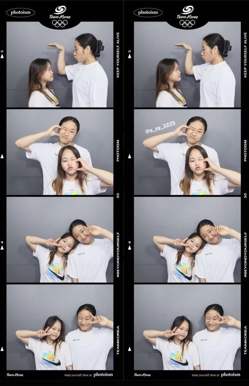배드민턴의 안세영과 체조의 여서정의 투컷.JPG