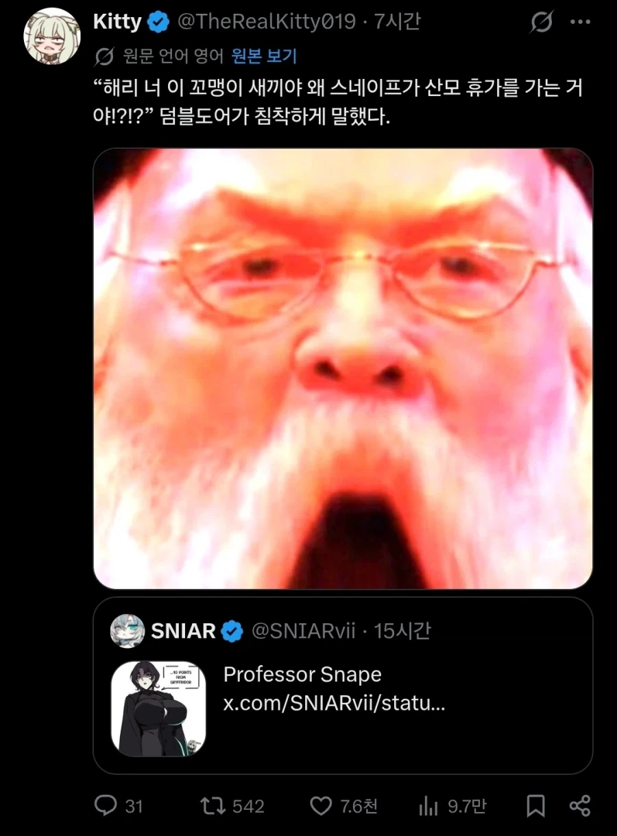 해리포터) 근데 덤블도어 얘 왤케 분조장마냥 묘사되는거지 싶었는데