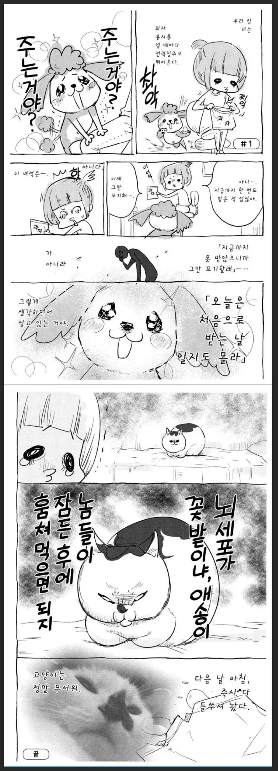 강아지가 사람 먹는거에 집착하는 이유.manga