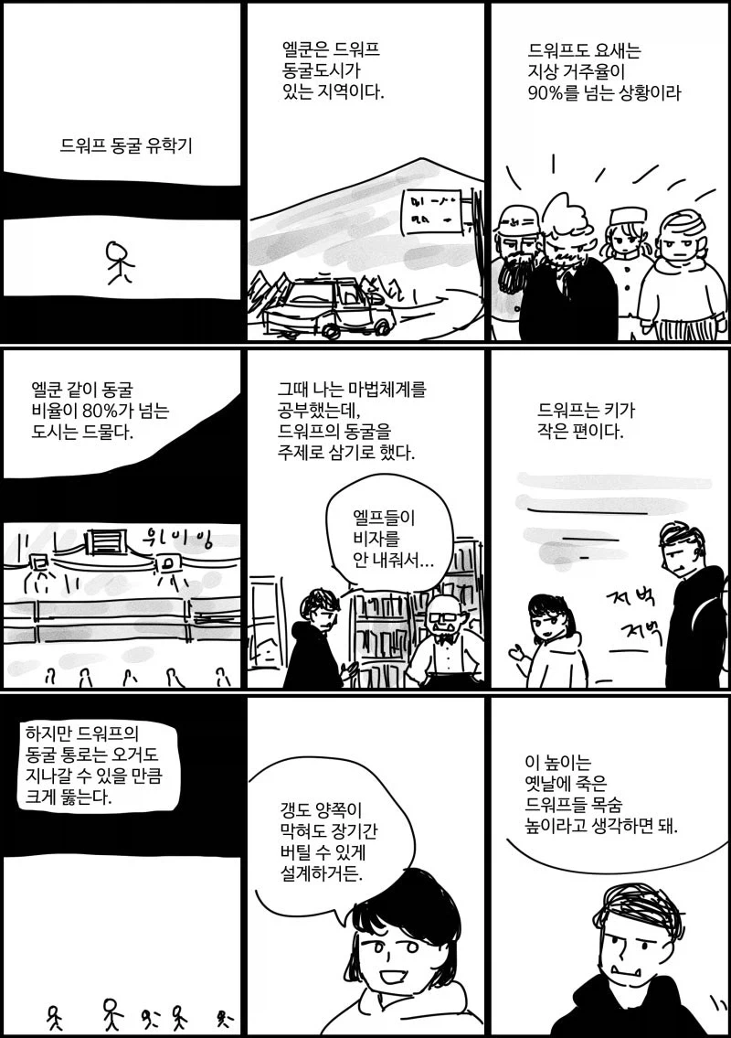 드워프 동굴 유학기