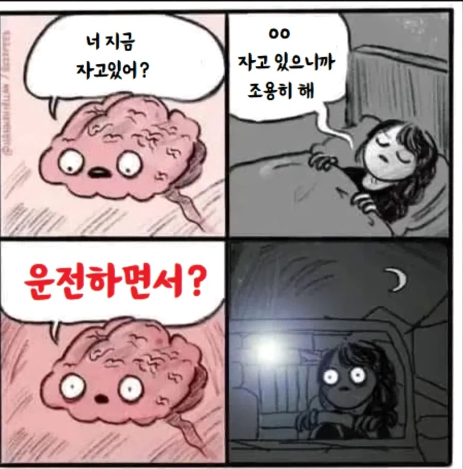 뇌: 잠이 오냐?