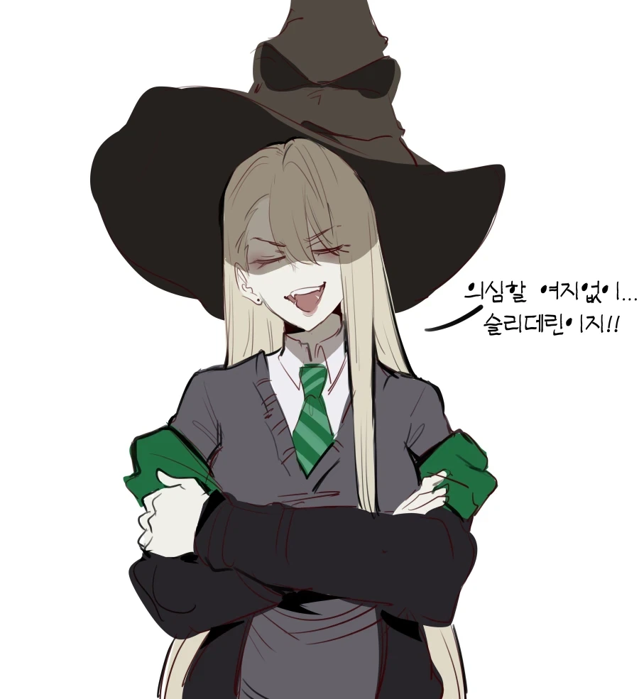 마법의 모자한테 배정받는 TS말포이