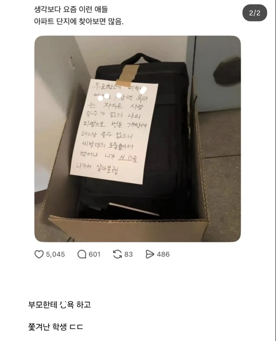 패륜하는 자식의 최후