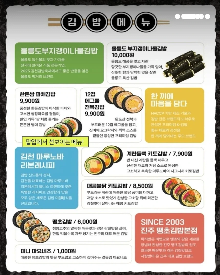 잠실 롯데백화점에서 선공개 되는 김천 김밥축제... - 이미지 3