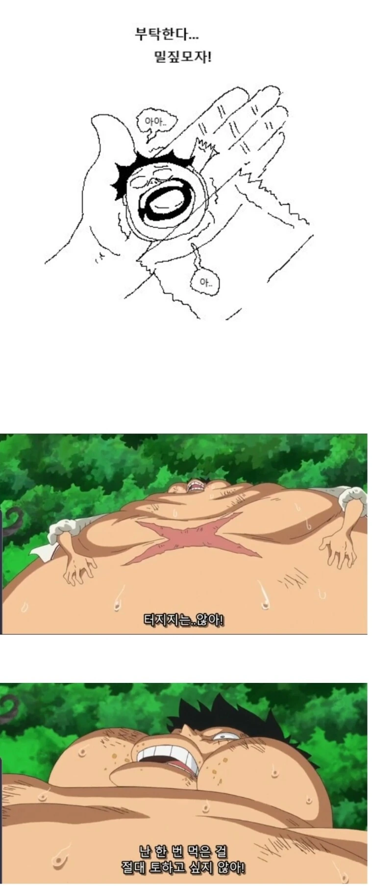 원피스) 만화 한편때문에 이미지 분위기가전환되는 장면.jpg