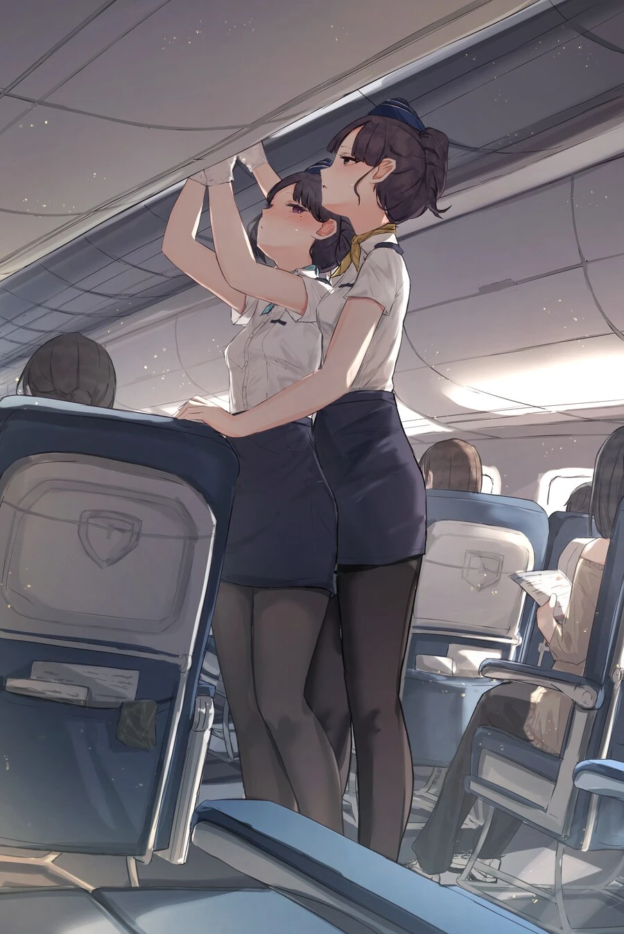 백합) 불편한 여객기
