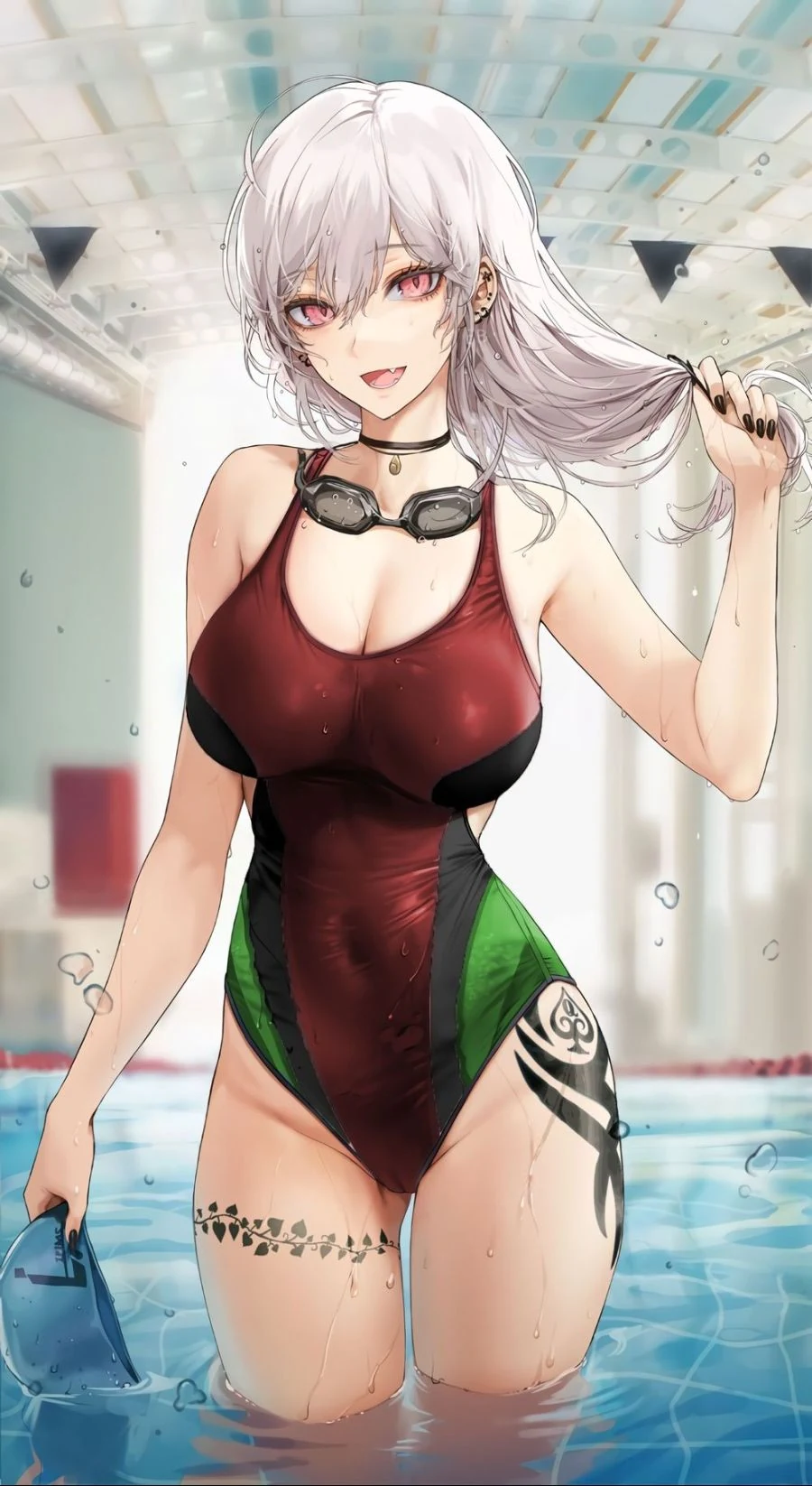여캐 수영복 일러보다가 꼬무룩하는 시츄에이션