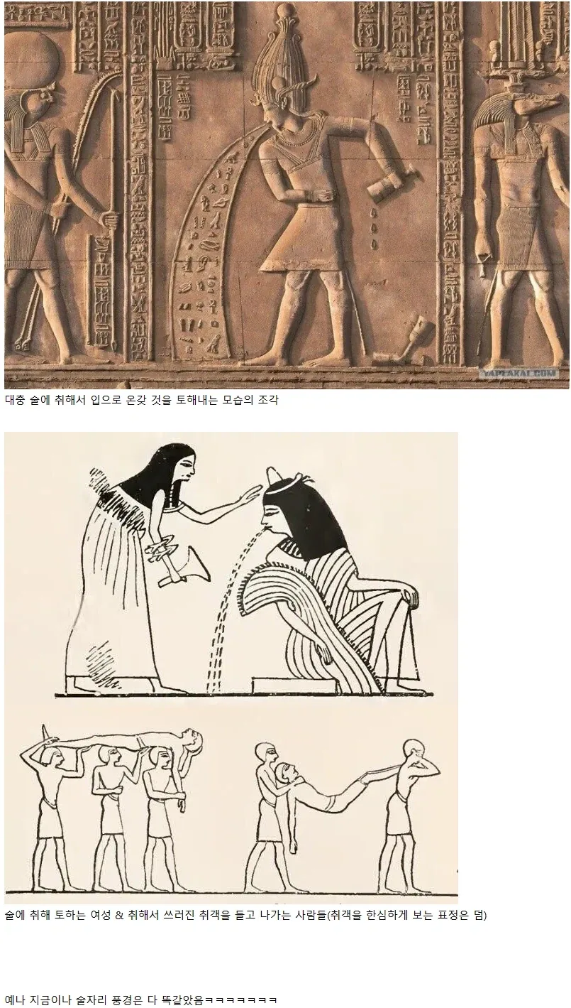 고대부터 변한 것 하나 없는 술자리 풍경