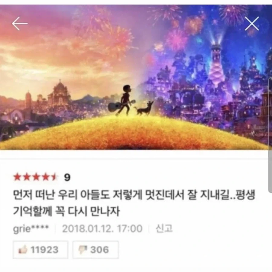 슬픈 영화 코코 리뷰