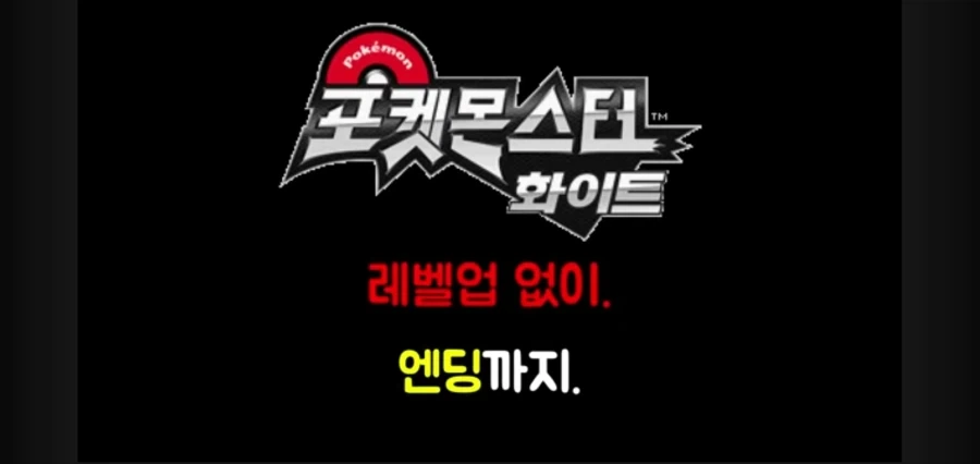 포켓몬스터를 레벨업 없이 깨보겠다는 유투버