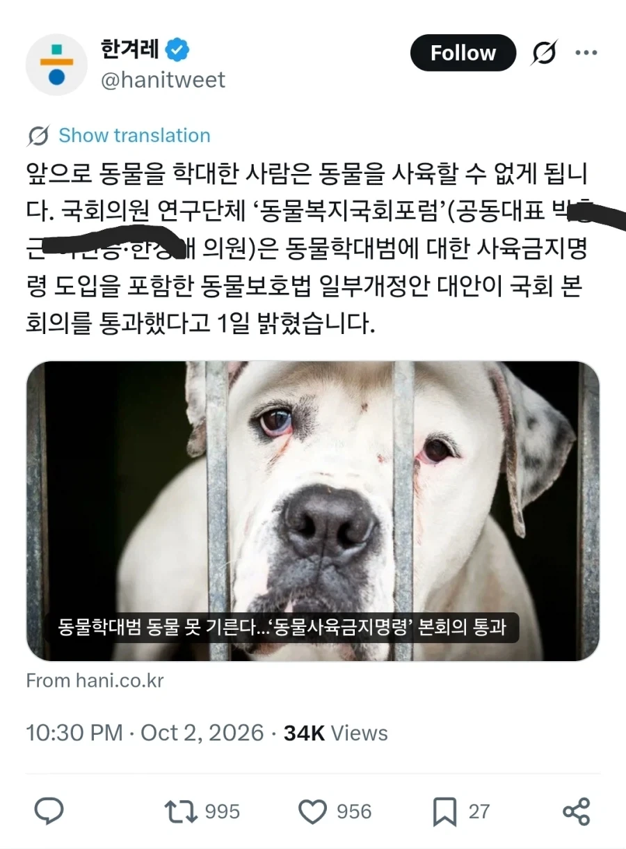 너무 당연한 건데 이제서야 법률이 만들어지네