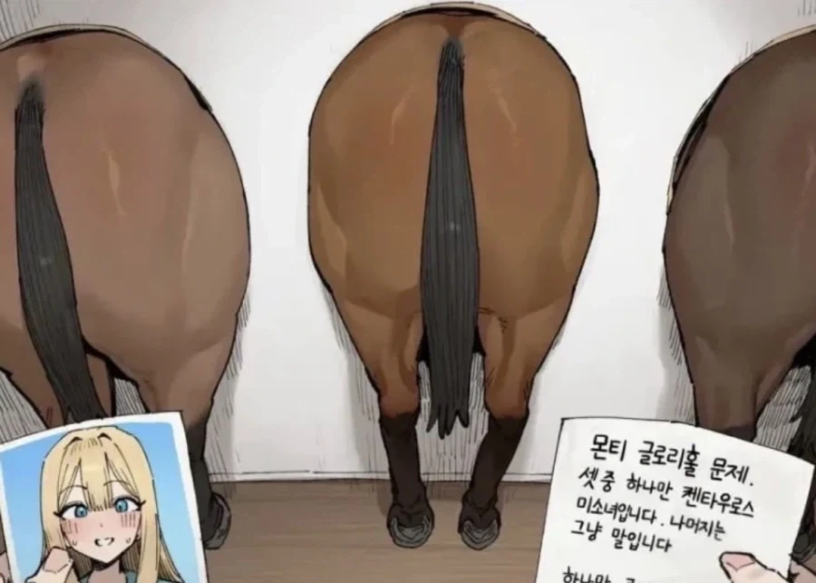 셋중 누가 켄타우로스 미소녀일까요