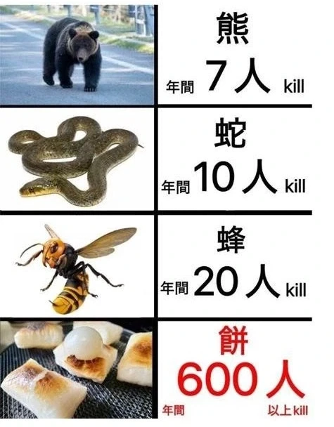 일본에서 곰과 말벌보다 위험한 것