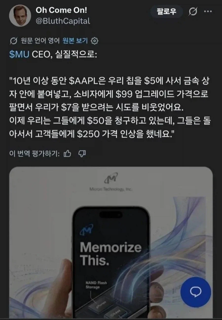 마이크론이 쏘아올린 작은 공
