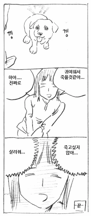귀여워 죽겠는 강아지 만화