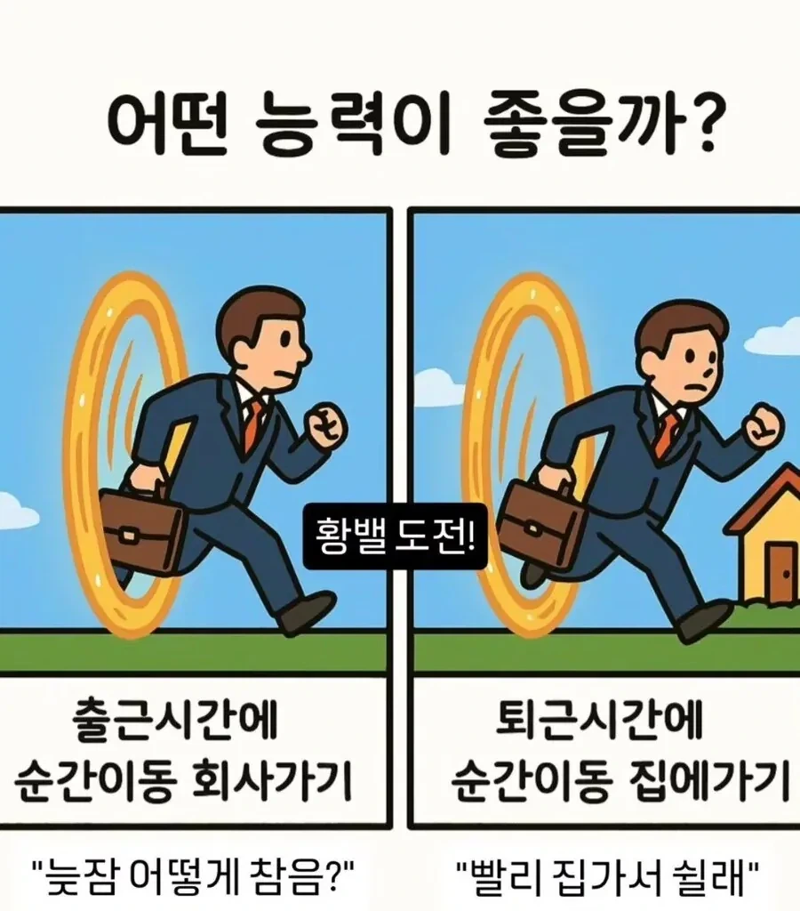 출근 vs 퇴근 순간이동.jpg
