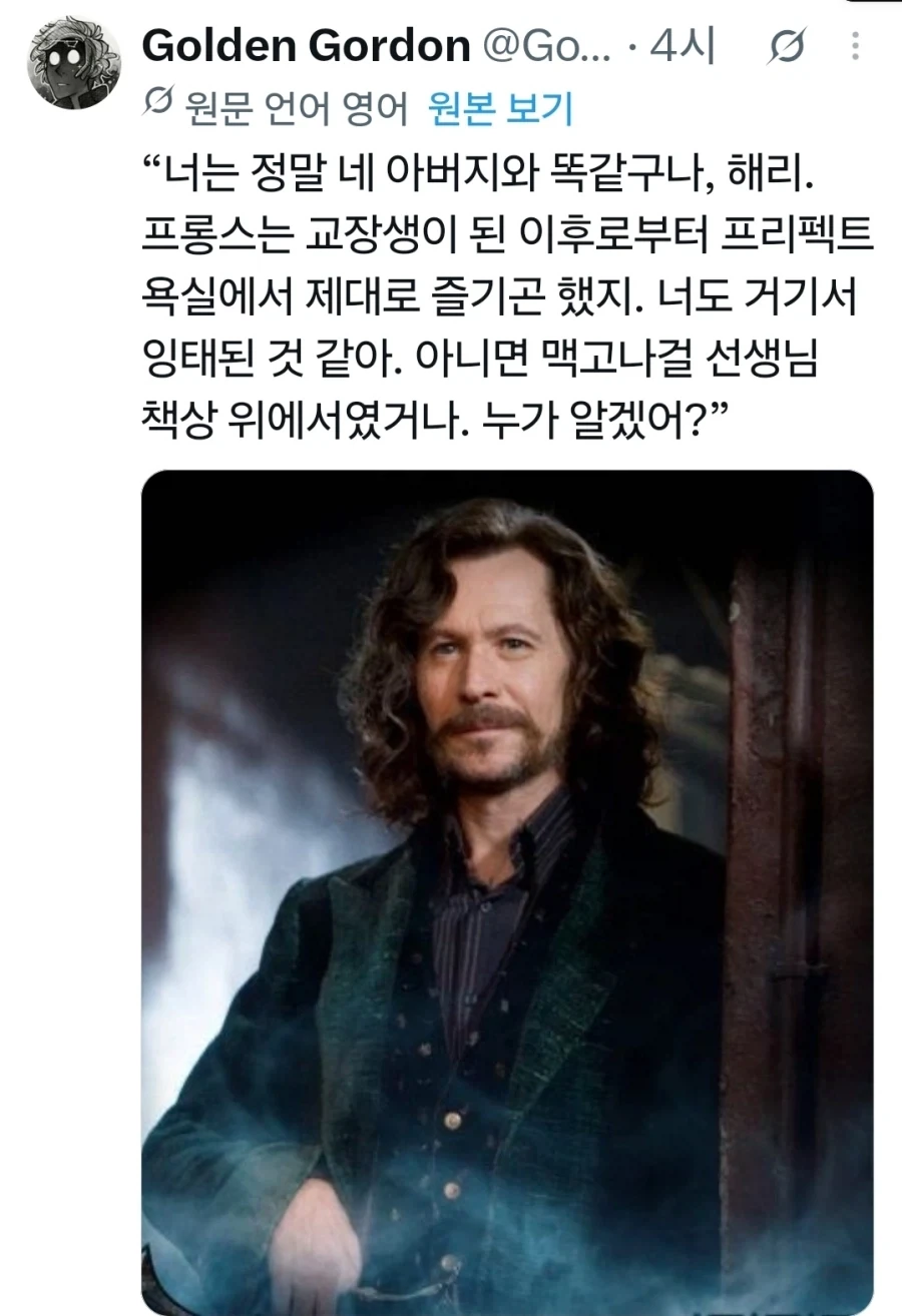 해리포터)오우 해리 이 소리는 제임스이후로 처음이구나! - 이미지 2