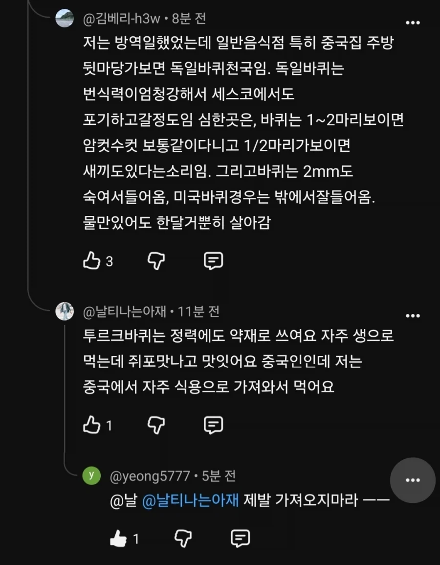 중국인이 한국에 가져오는것 중 하나