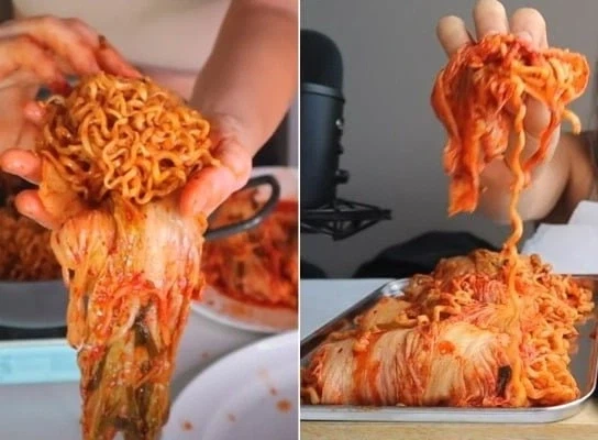 뭔가 잘못된 김치말이국수