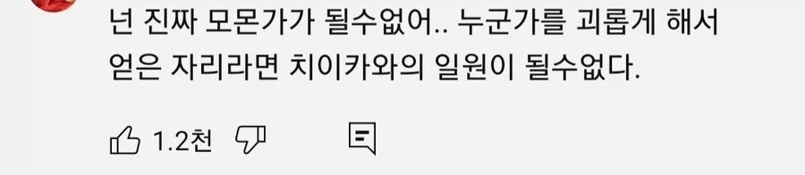 치이카와) 참다 못한 시청자의 일침