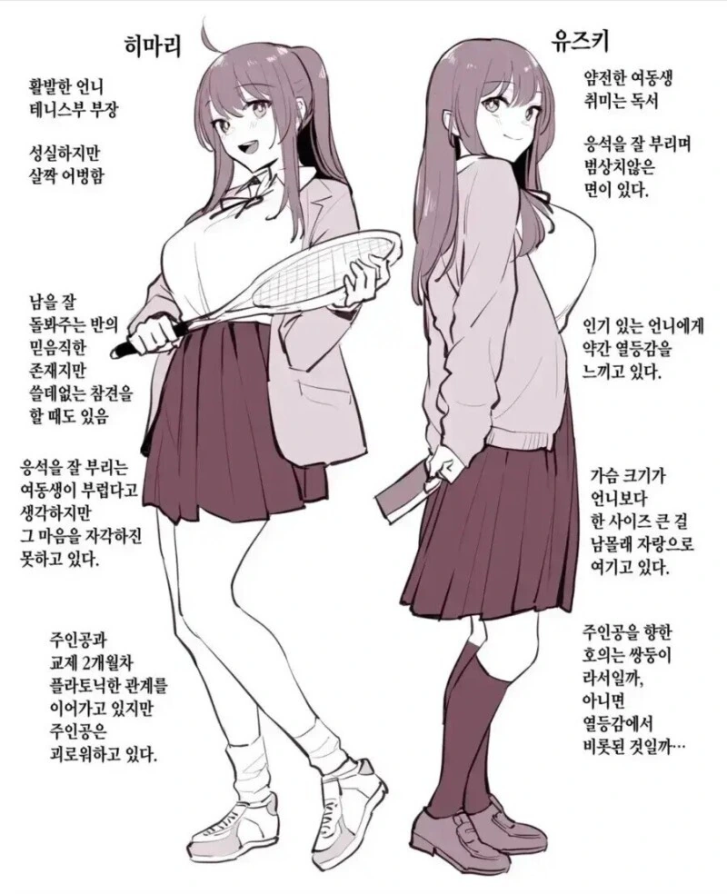 쌍둥이 언니와 사귀는 만화