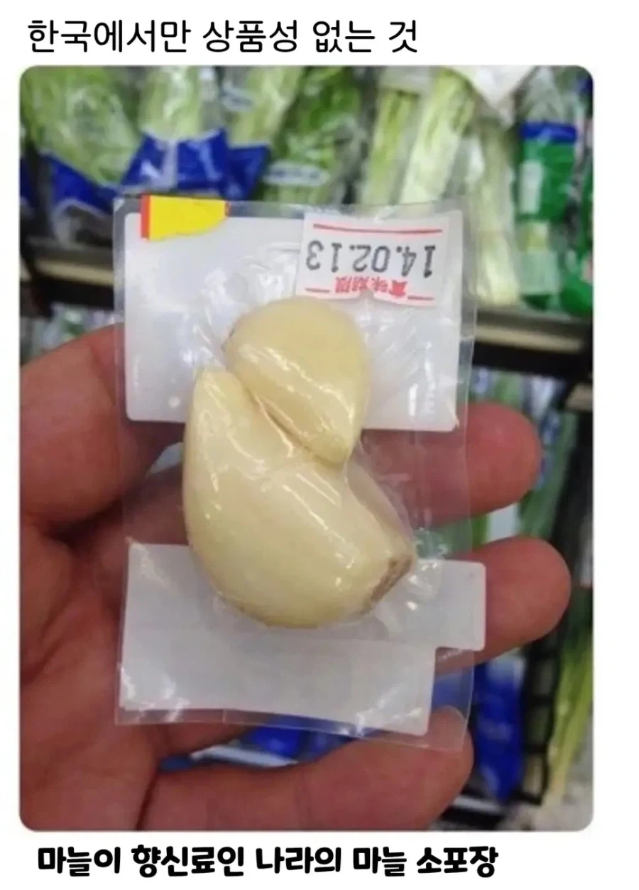 일본의 마늘 소포장
