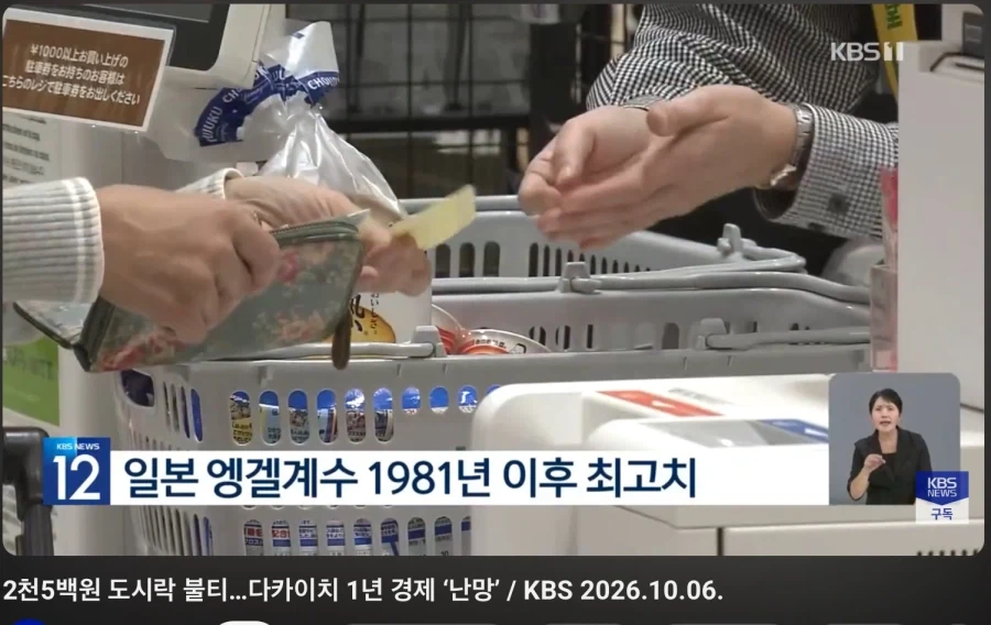 일본 앵겔계수 1981년 이후 최고치